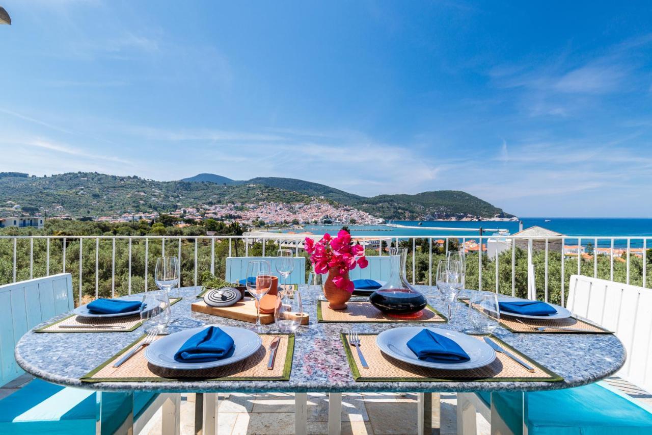 Sunshine Pool Villa Skopelos Town Exterior foto